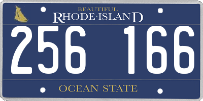 RI license plate 256166