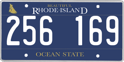 RI license plate 256169