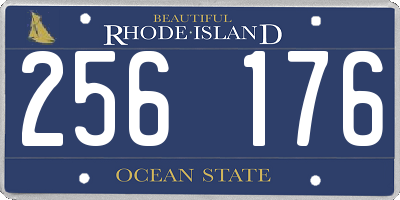 RI license plate 256176