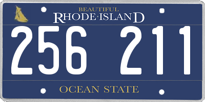 RI license plate 256211