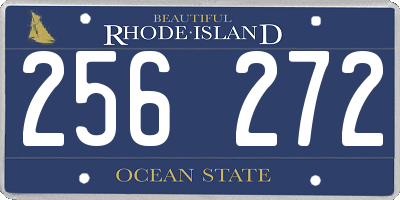 RI license plate 256272