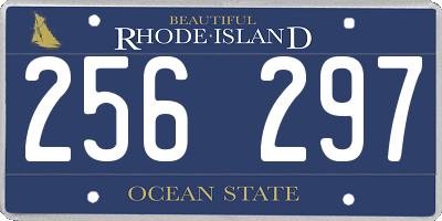 RI license plate 256297