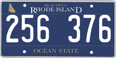 RI license plate 256376