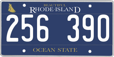 RI license plate 256390