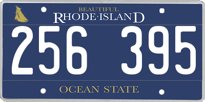 RI license plate 256395