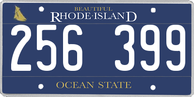 RI license plate 256399