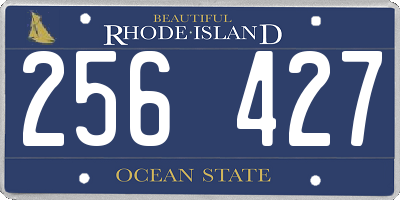 RI license plate 256427