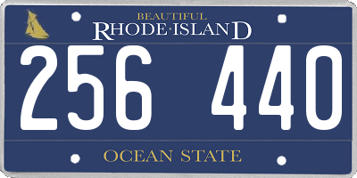 RI license plate 256440