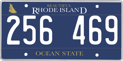 RI license plate 256469