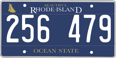 RI license plate 256479