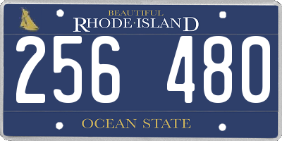 RI license plate 256480