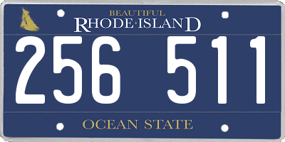 RI license plate 256511