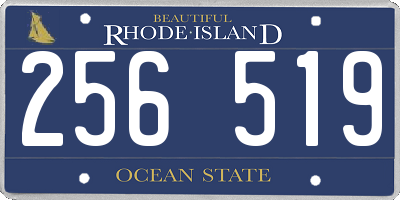 RI license plate 256519