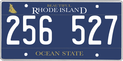 RI license plate 256527