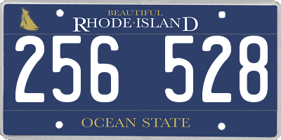 RI license plate 256528