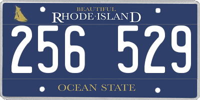 RI license plate 256529