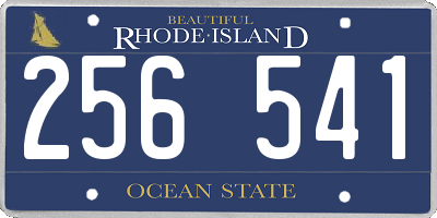 RI license plate 256541