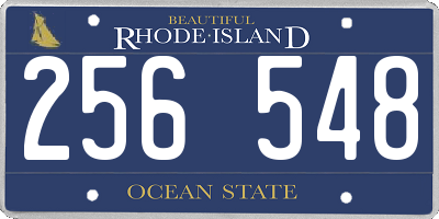 RI license plate 256548