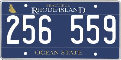 RI license plate 256559