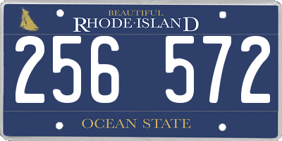 RI license plate 256572
