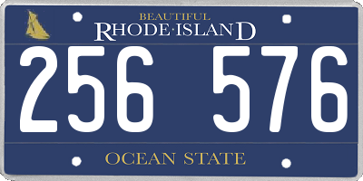 RI license plate 256576