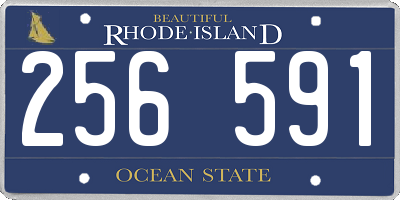 RI license plate 256591