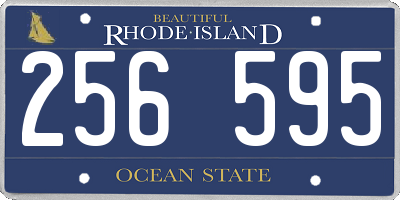 RI license plate 256595