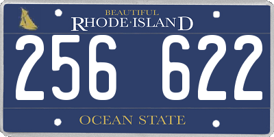 RI license plate 256622