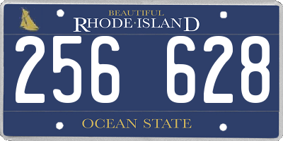 RI license plate 256628