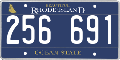 RI license plate 256691