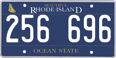 RI license plate 256696