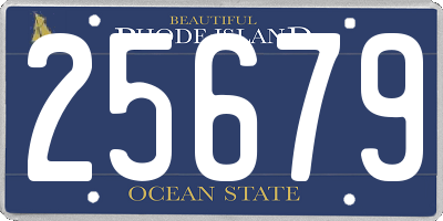 RI license plate 25679