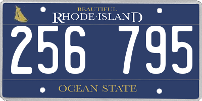 RI license plate 256795