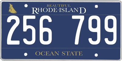 RI license plate 256799