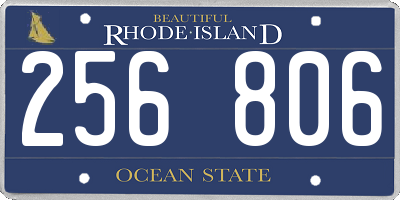RI license plate 256806