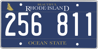 RI license plate 256811