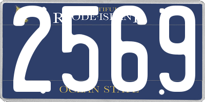 RI license plate 2569