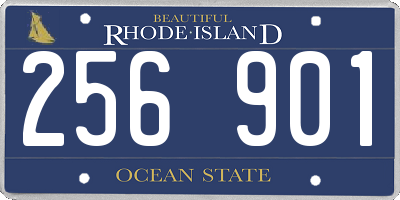 RI license plate 256901