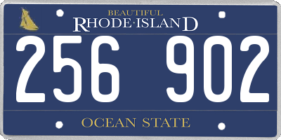 RI license plate 256902