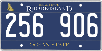 RI license plate 256906