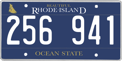 RI license plate 256941