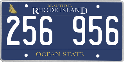 RI license plate 256956