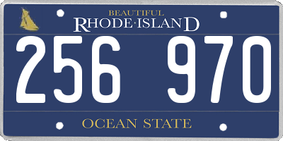 RI license plate 256970