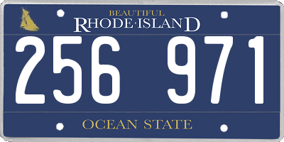 RI license plate 256971