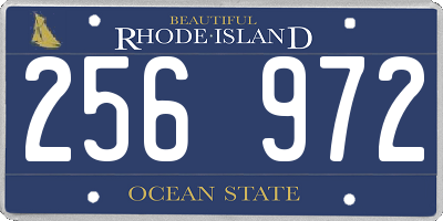 RI license plate 256972