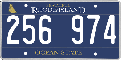 RI license plate 256974
