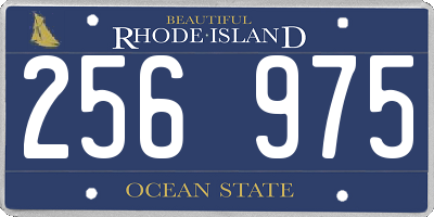 RI license plate 256975