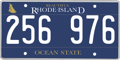 RI license plate 256976