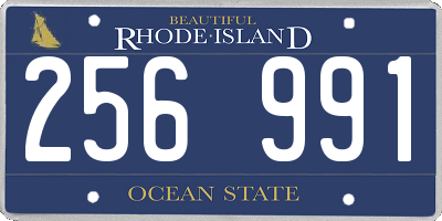 RI license plate 256991