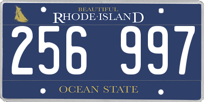 RI license plate 256997